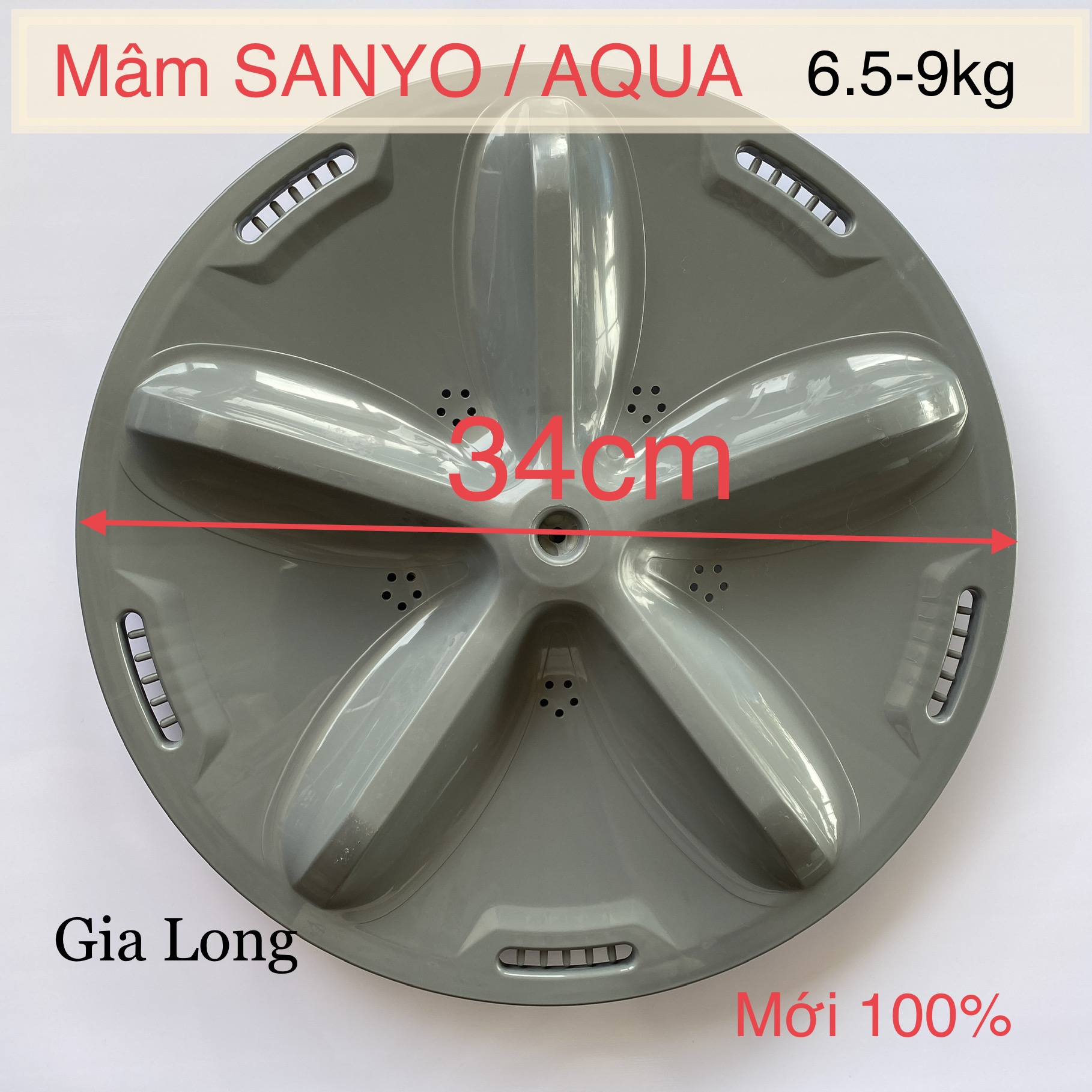 Mâm máy giặt sanyo -aqua 34cm