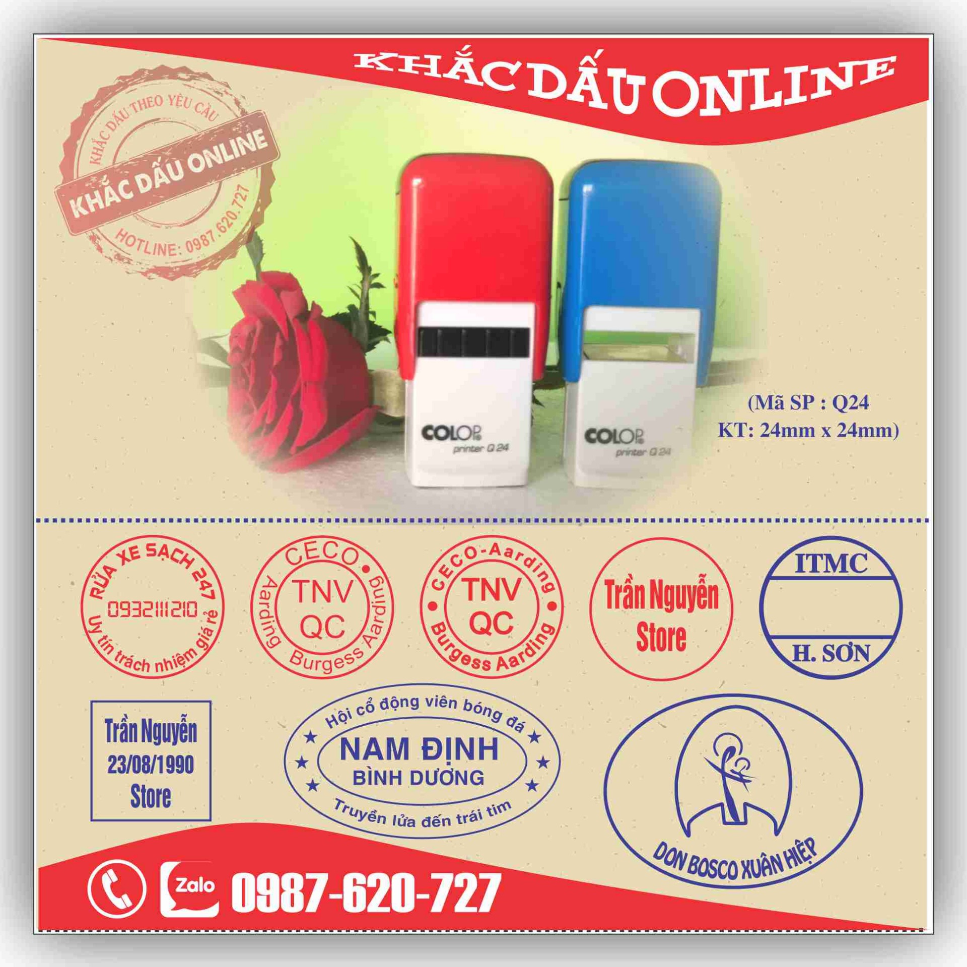 [HCM]Con dấu tròn khắc theo yêu cầu.