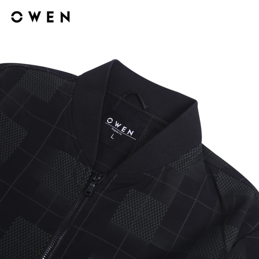 OWEN - Jacket Regular Fit JK231600 màu Đen chất liệu Polyester