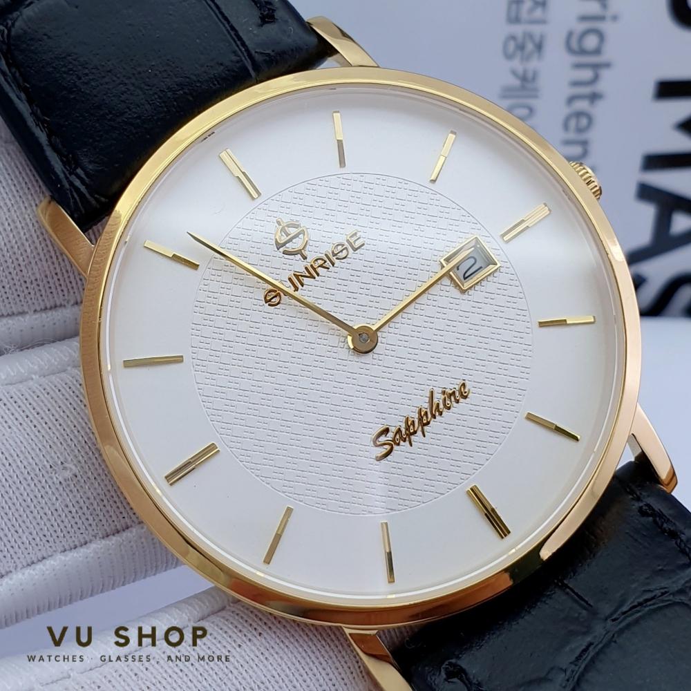 ĐỒNG HỒ NAM DÂY DA SUNRISE DM692SWA