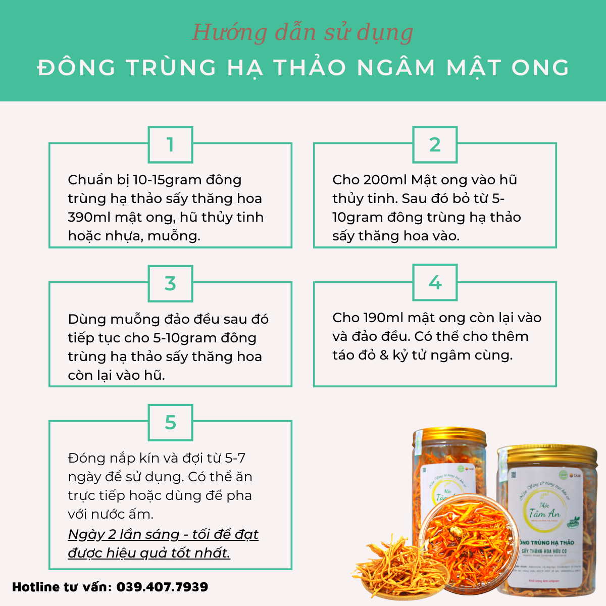 Rượu Ngâm Đế Đông Trùng Hạ Thảo - Bình 1.2L