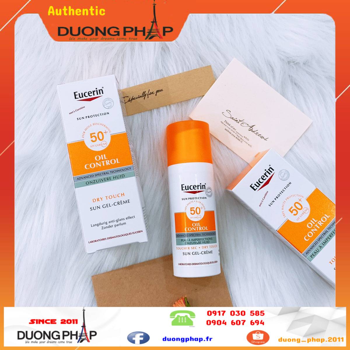 Kem chống nắng Eucerin Oil Control Dry Touch 50ml