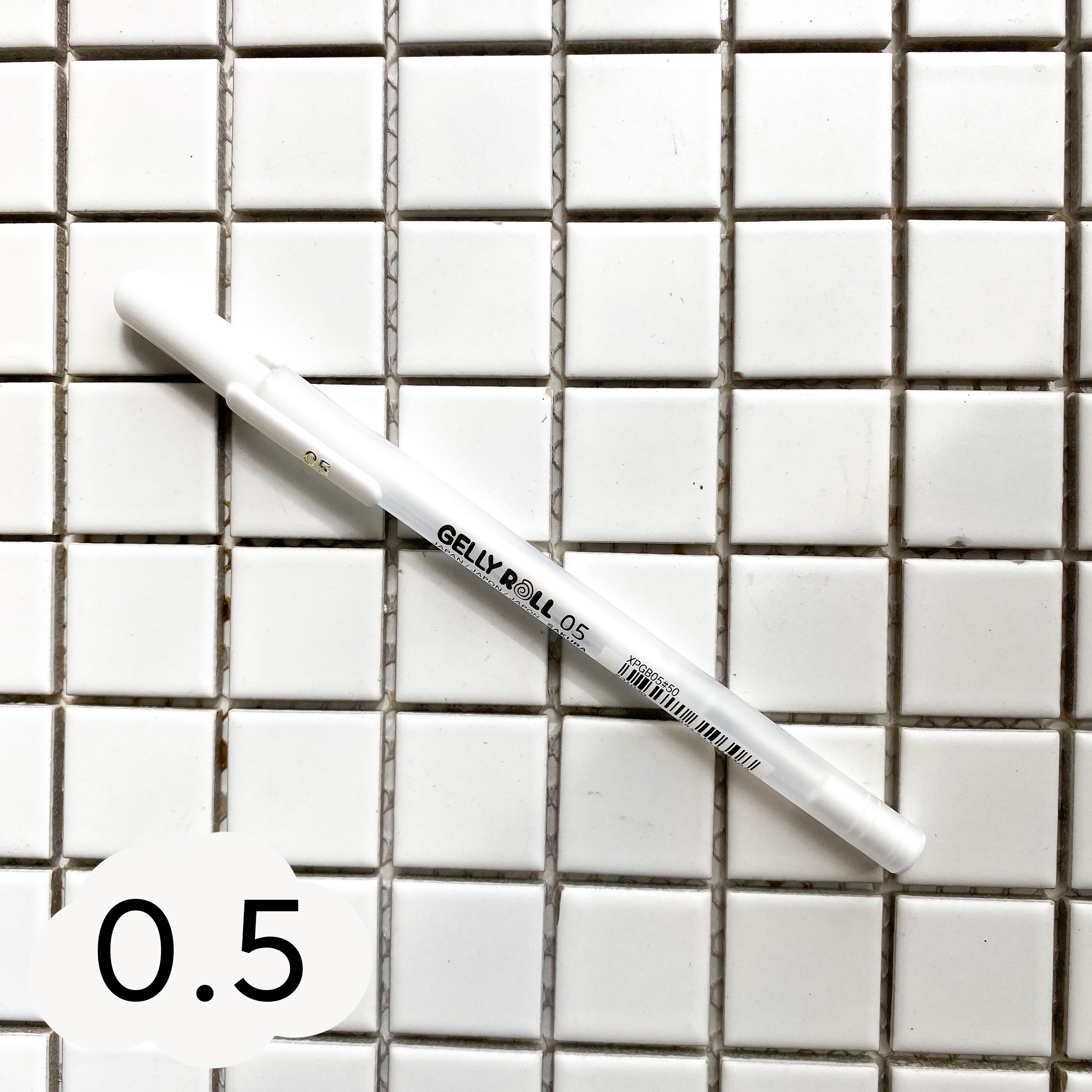 Bút Mực Trắng ngòi  0.5 0.8 1mm - Hidari