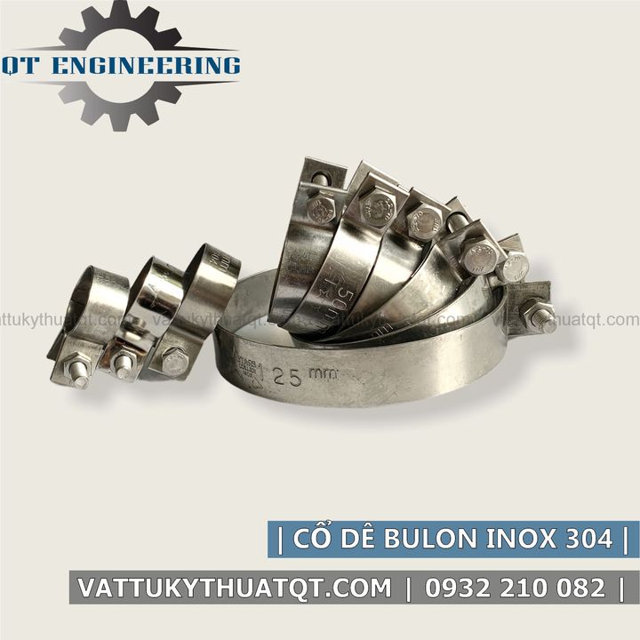 Cổ Dê Bulong Inox 304 (Phi 25,30,35,45,50) | VATTUKYTHUATQT.COM