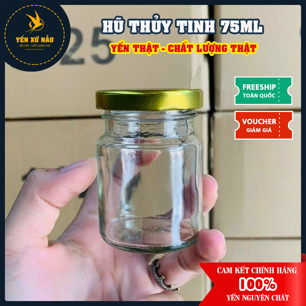 Hũ thủy tinh chưng yến 75ml