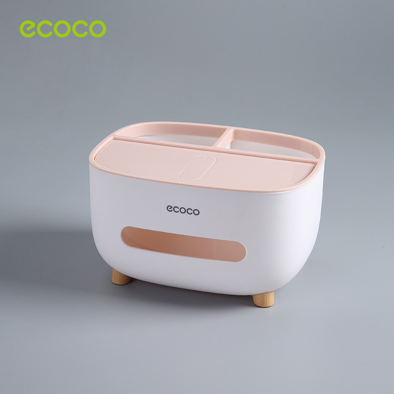[Hàng cao cấp] Hộp kệ đựng khăn giấy để bàn đa năng - Ecoco E2009