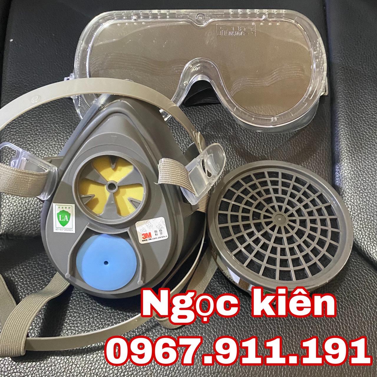 bộ mặt nạ chống hóa chất,mặt nạ phun sơn ( gồm 1 máy + 1 phin lọc)