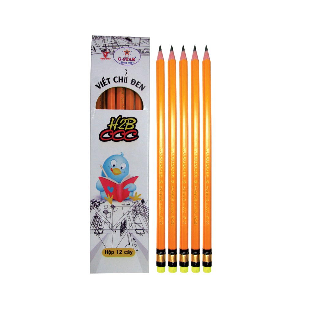 Hộp 12 Cây Viết Chì HB G-Star CCC