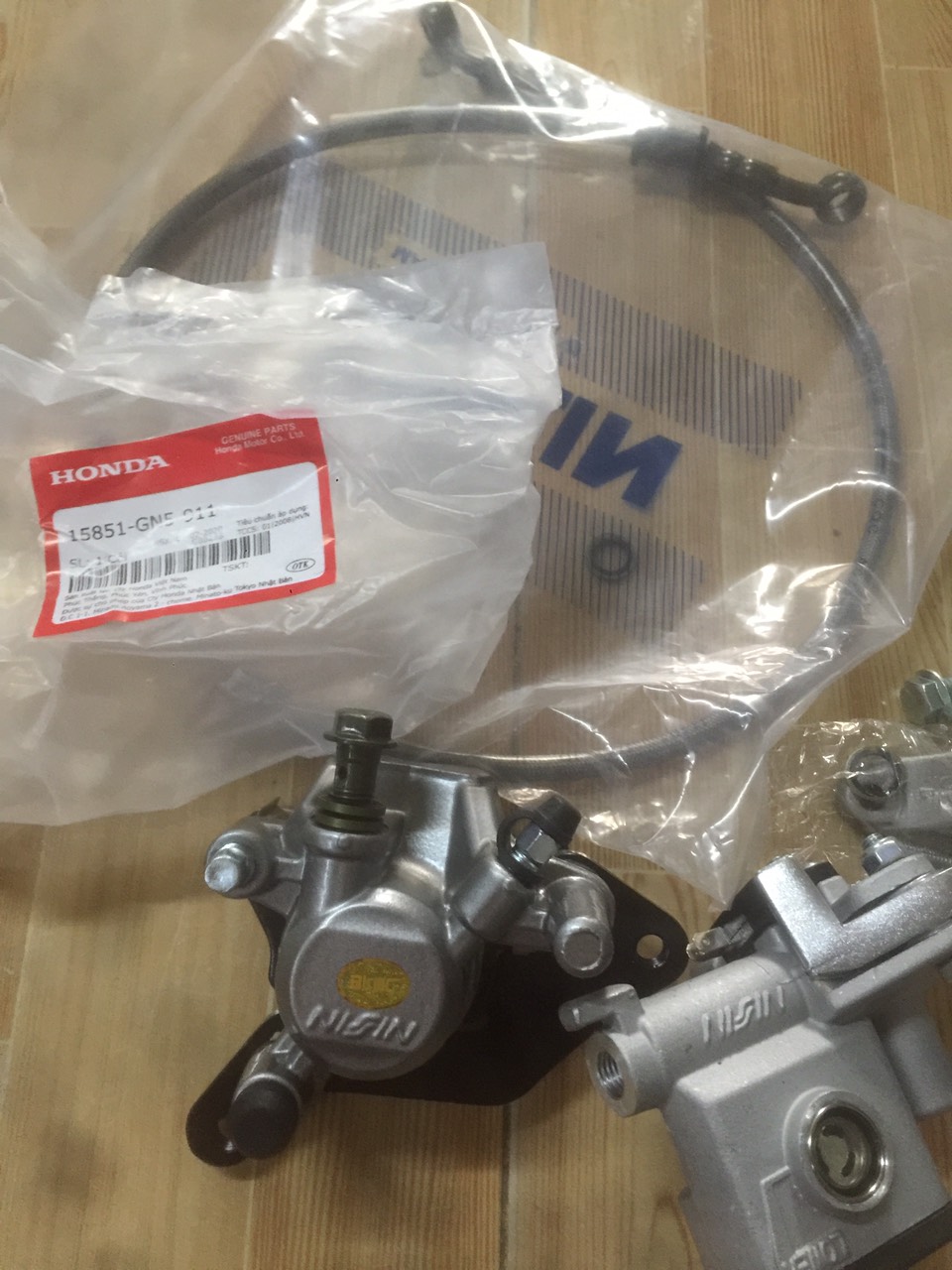 Full combo 3 món tay dây heo dầu hàng chuẩn Nisin honda cho Wave S110