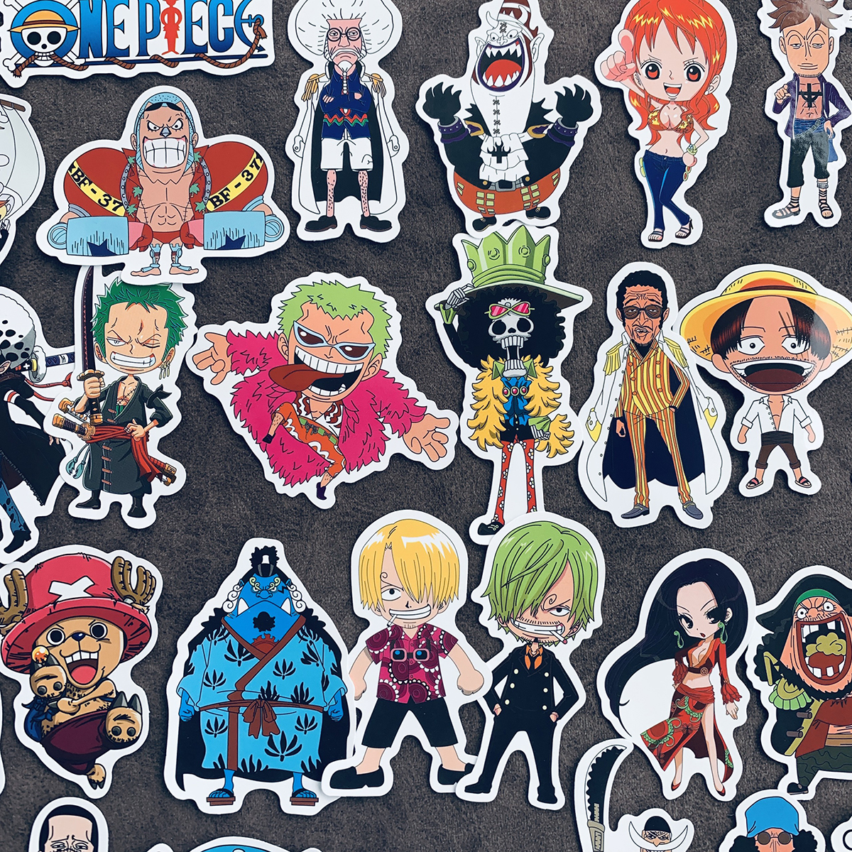 Set 48 Sticker Hình Dán Trang Trí One Piece Siêu Đẹp