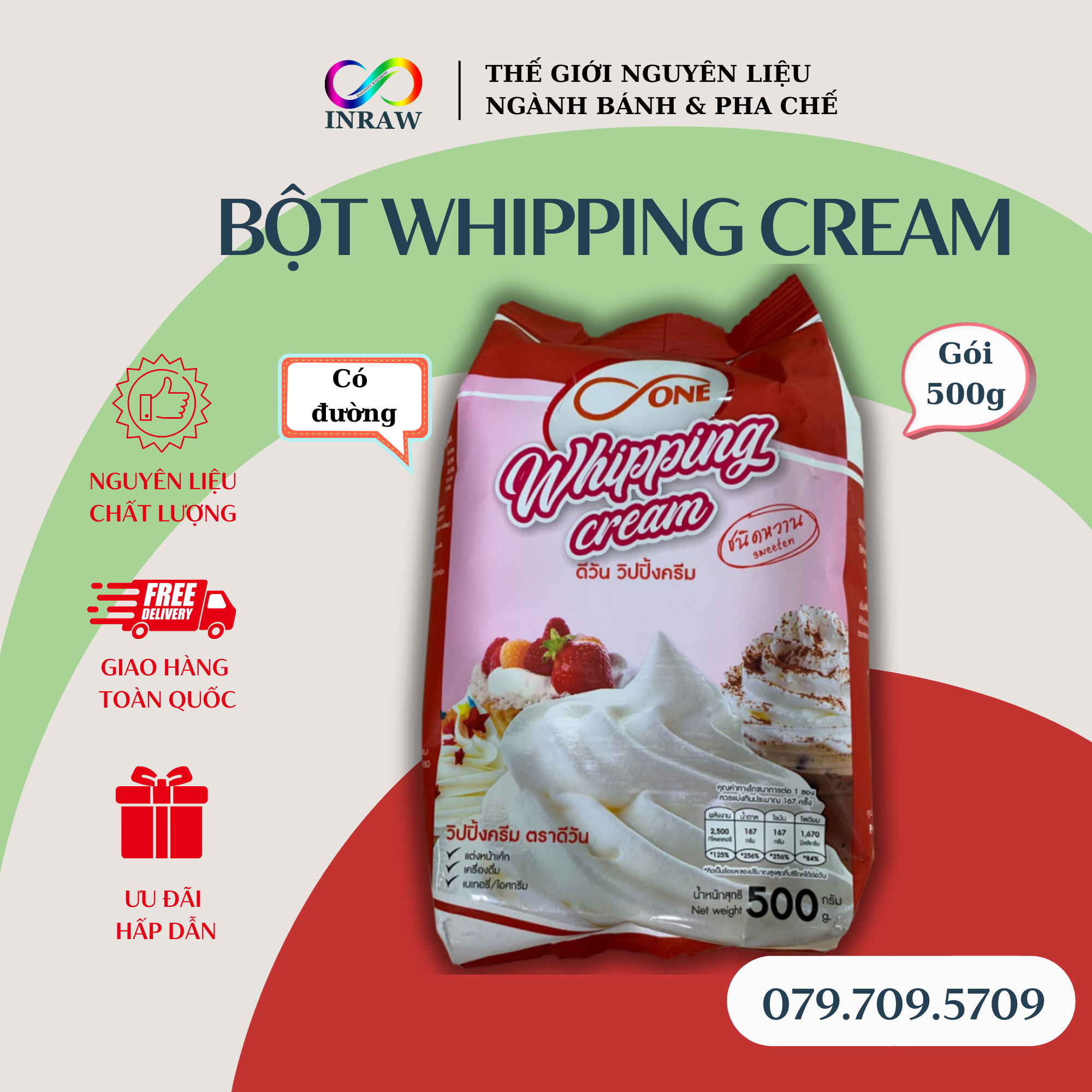 Bột Whipping Cream Thái Lan (200gr)