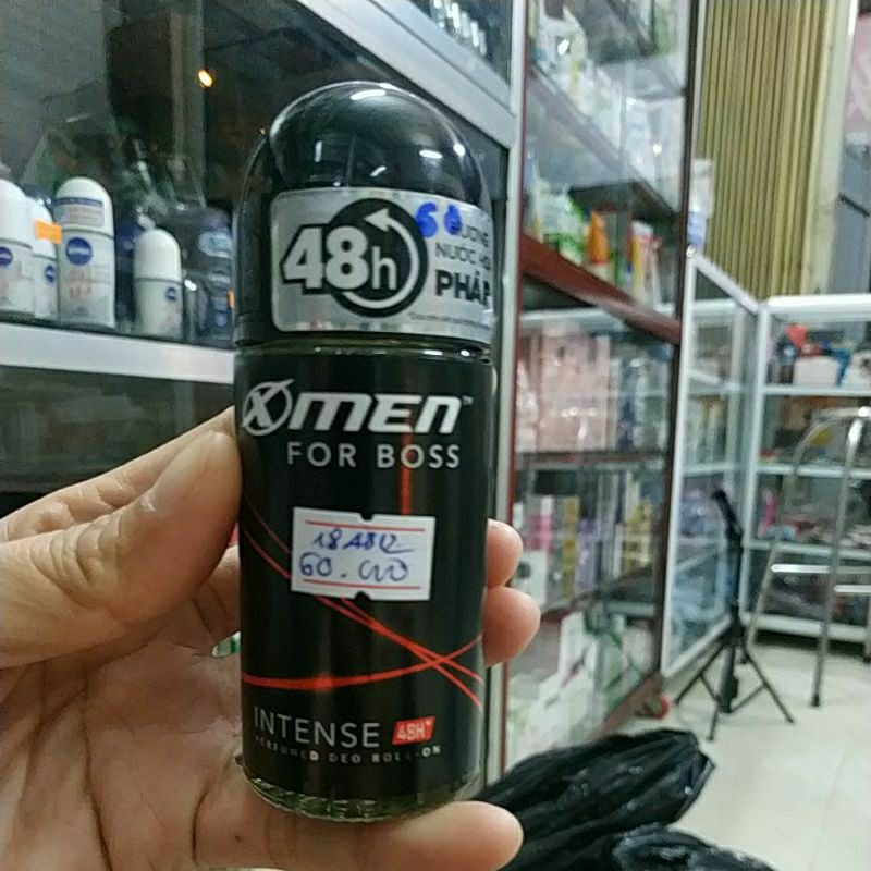 Lăn khử mùi xmen for boss intense 50ml cho nam hương nước hoa Pháp khử mùi suốt 48 giờ