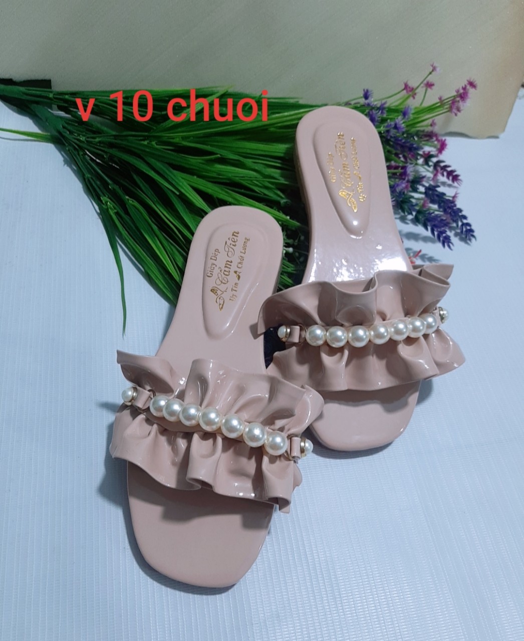 Dép thấp cẩm tiên size 33-44 nhún bèo