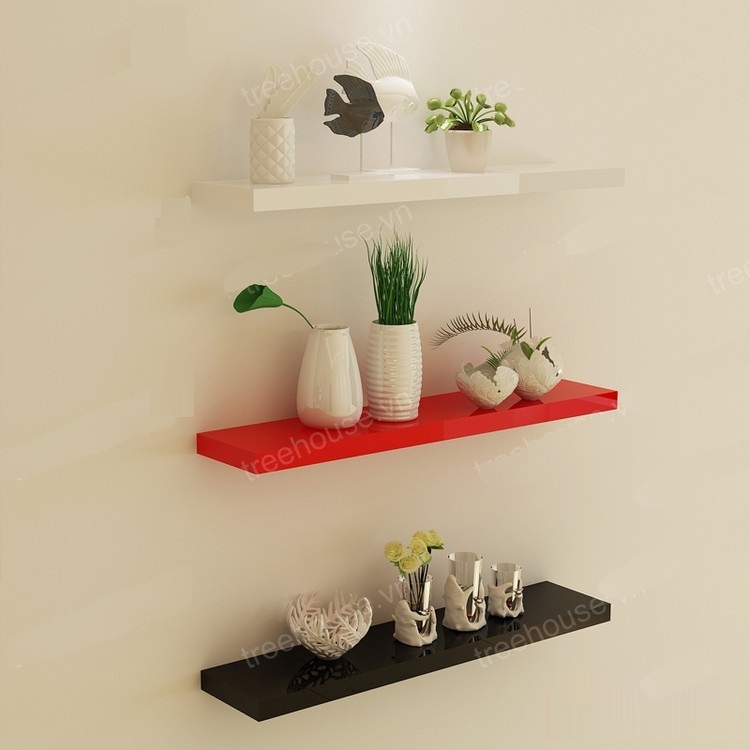 Kệ gỗ Tivi phòng khách bộ 3 thanh dài 60cm (Chọn màu) có bảo hành