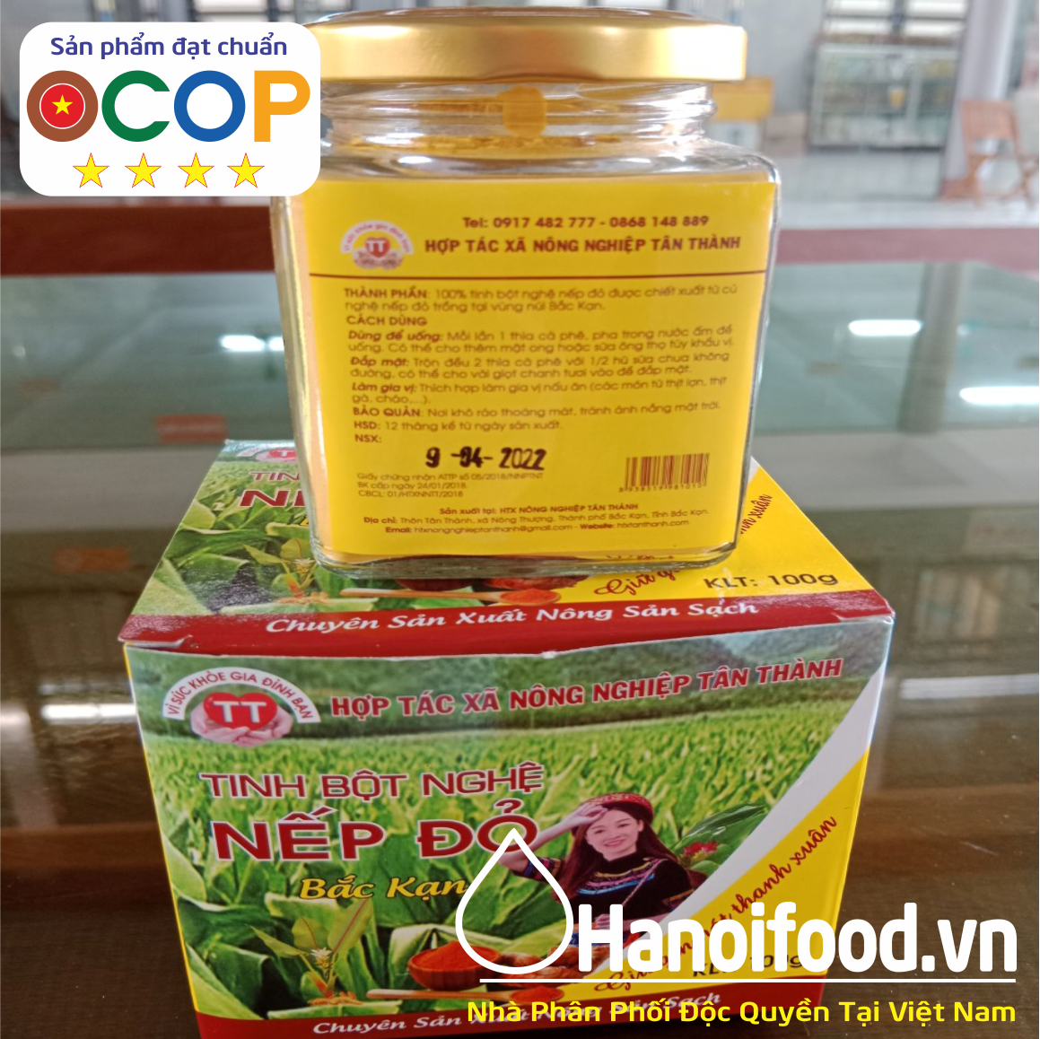[Dùng Thử] Tinh bột Nghệ Nếp đỏ Bắc Kạn 20g