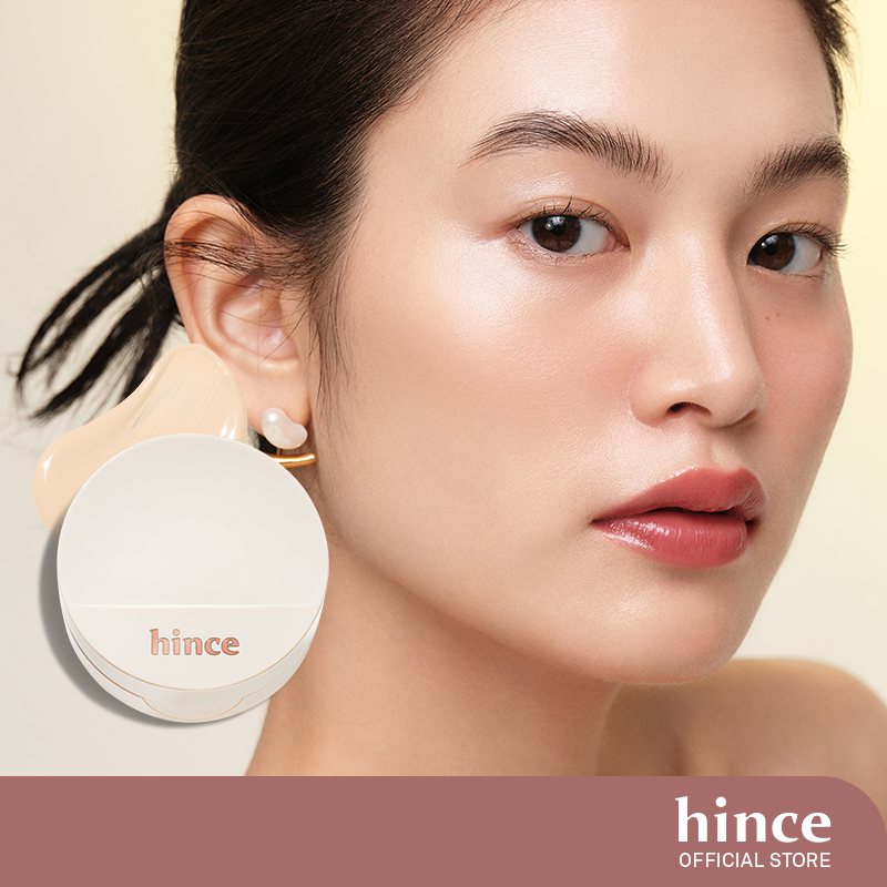 Phấn nước căng bóng thuần chay SPF 50+ hince Second Skin Glow Cushion 12G