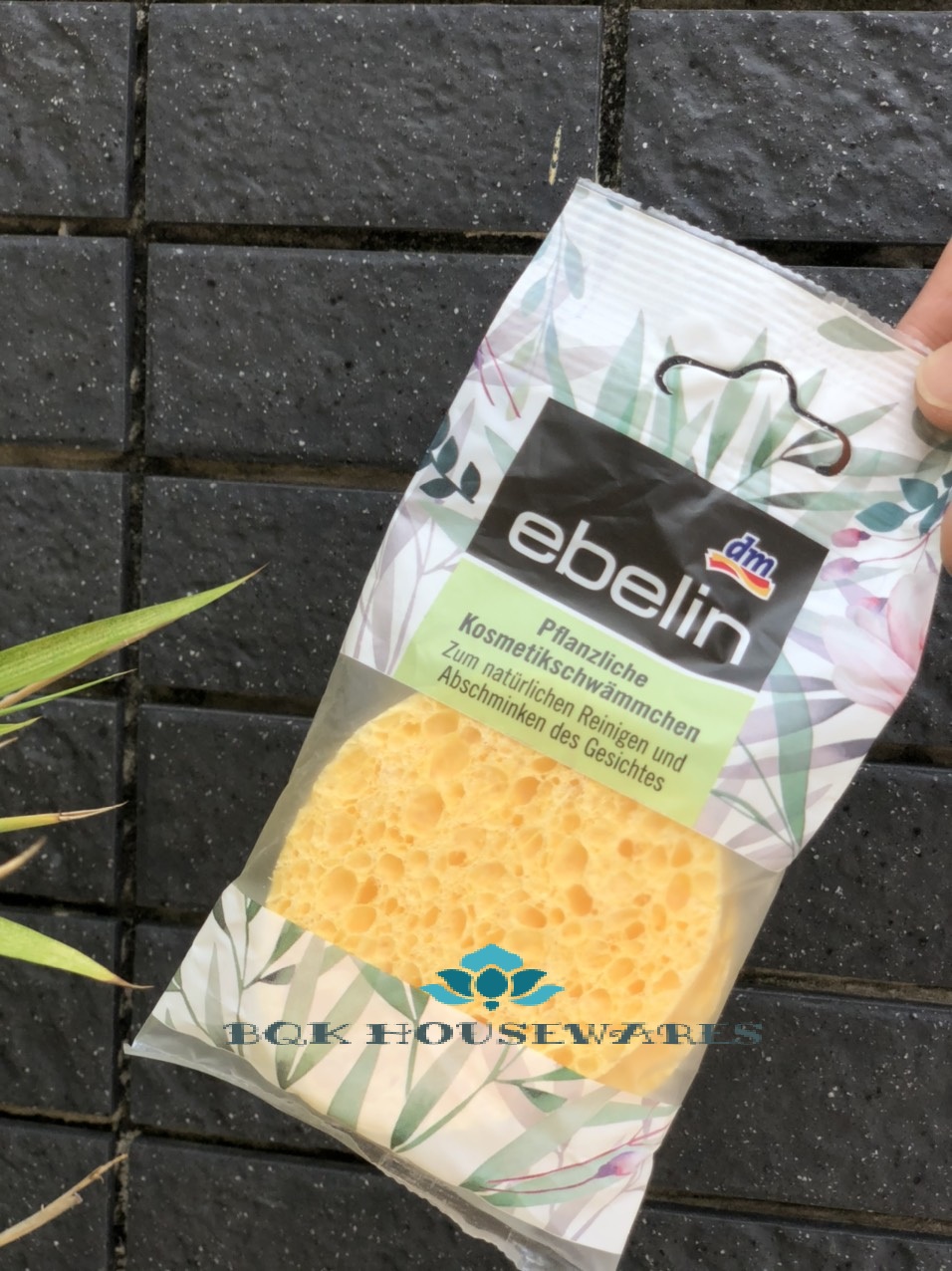 Bọt biển rửa mặt Ebelin gồm 2 miếng Kháng khuẩn của Đức