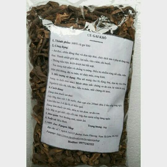 1kg củ gai khô giúp an thai