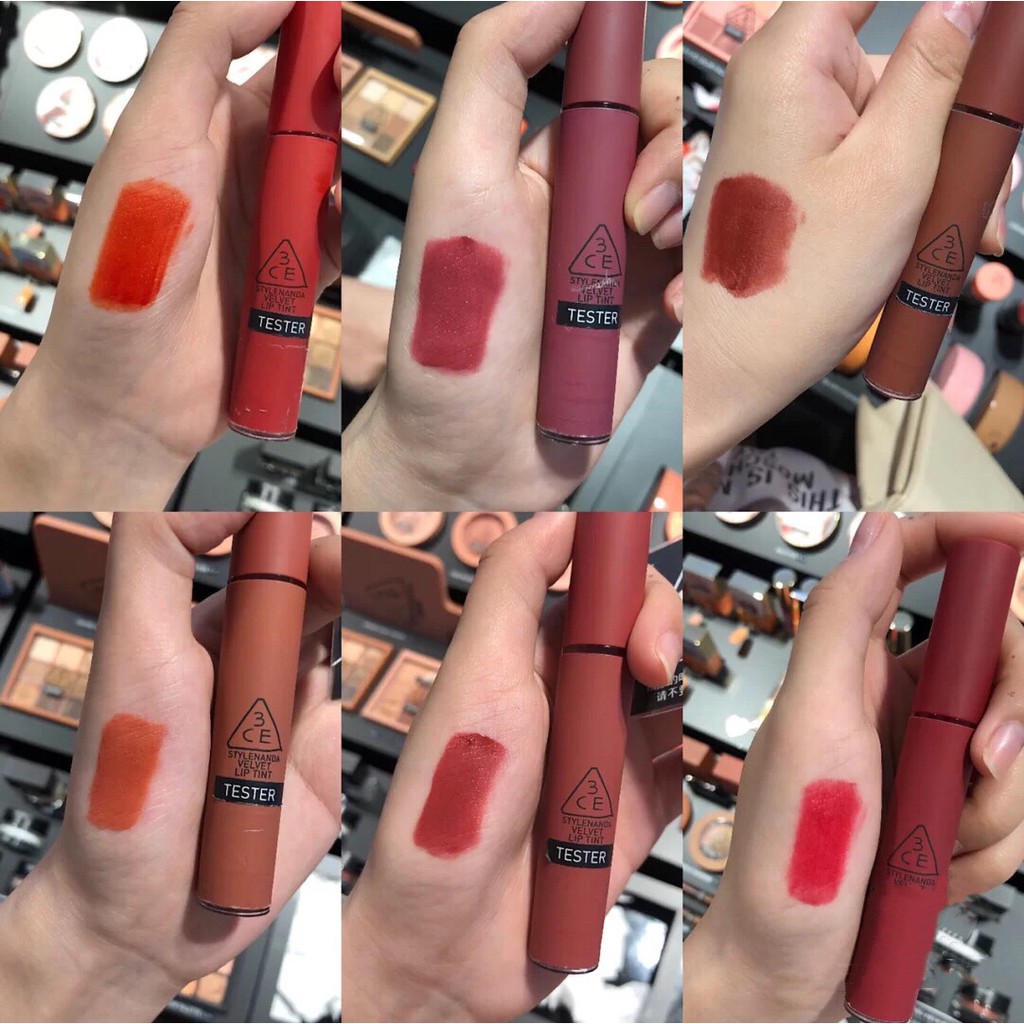 Son kem lì 3CE mềm môi tôn da Velvet Lip Tint BITTER HOUR 3CE006