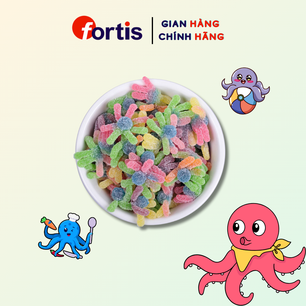Fini Jelly Octopus Jelly Candy Fruit Flavour 90g