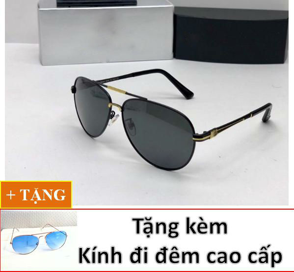 kính mát nam cao cấp P012+ TẶNG KÈM KÍNH ĐI ĐÊM