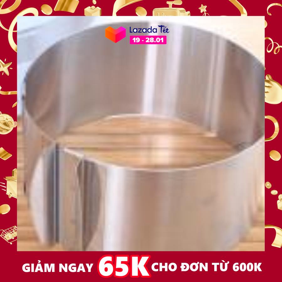 Khuôn ring mousse tròn thay đổi kích thước 16-30cm
