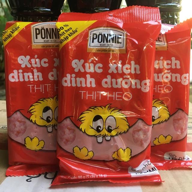 Combo 5 Túi Xúc Xích Ponnie (Túi 175G x 5c/ Túi)
