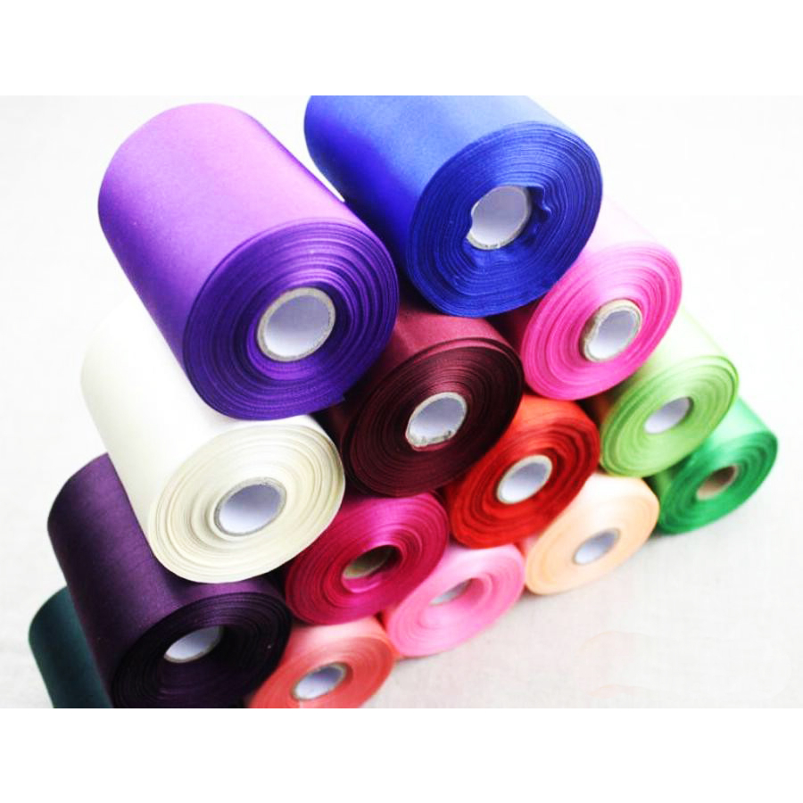 Ruy băng lụa trơn bản to 15cm, 20cm, 30cm 1 mét