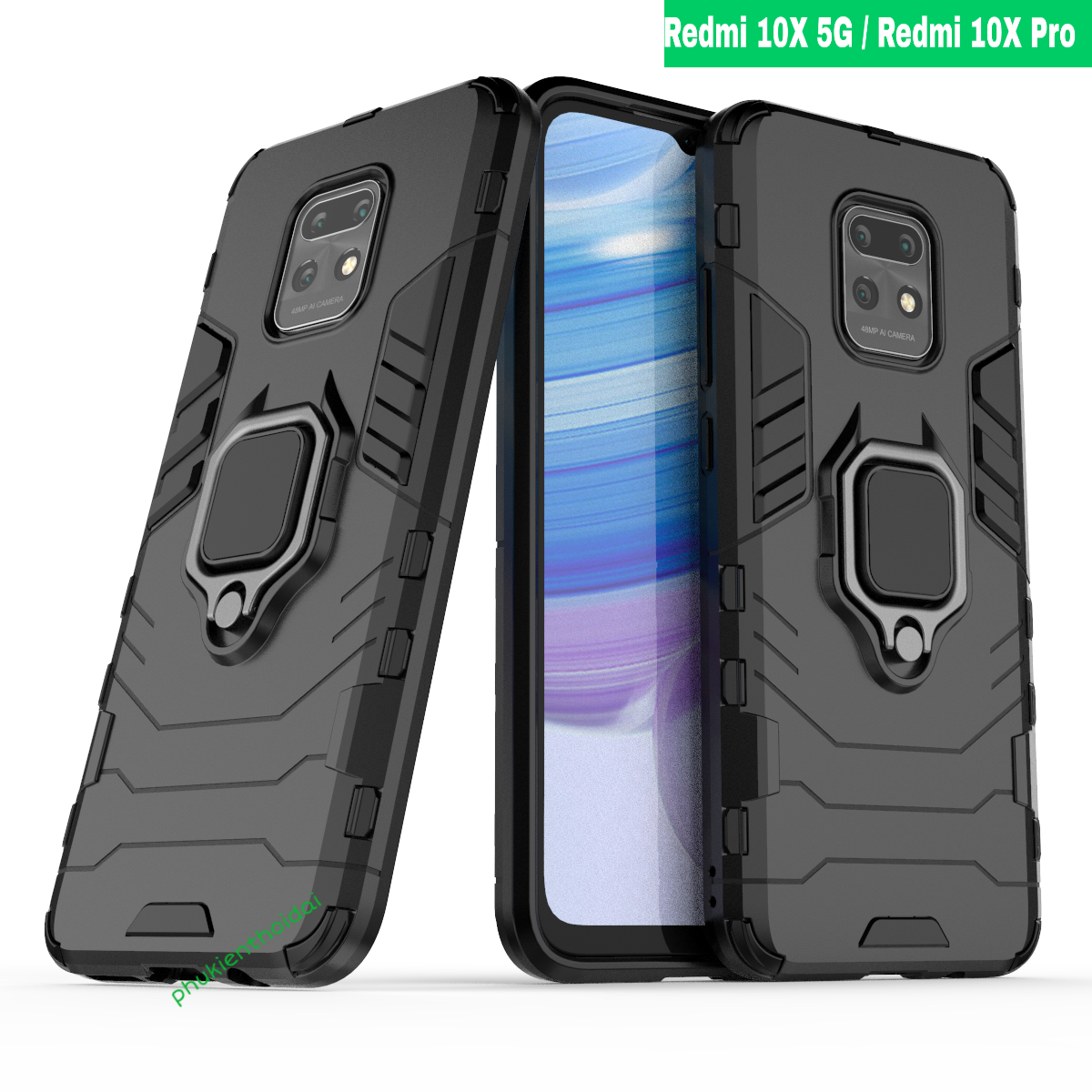 Ốp lưng Xiaomi Redmi 10X 5G / Redmi 10X Pro 5G Iron Man Iring chống sốc chống va đập mạnh