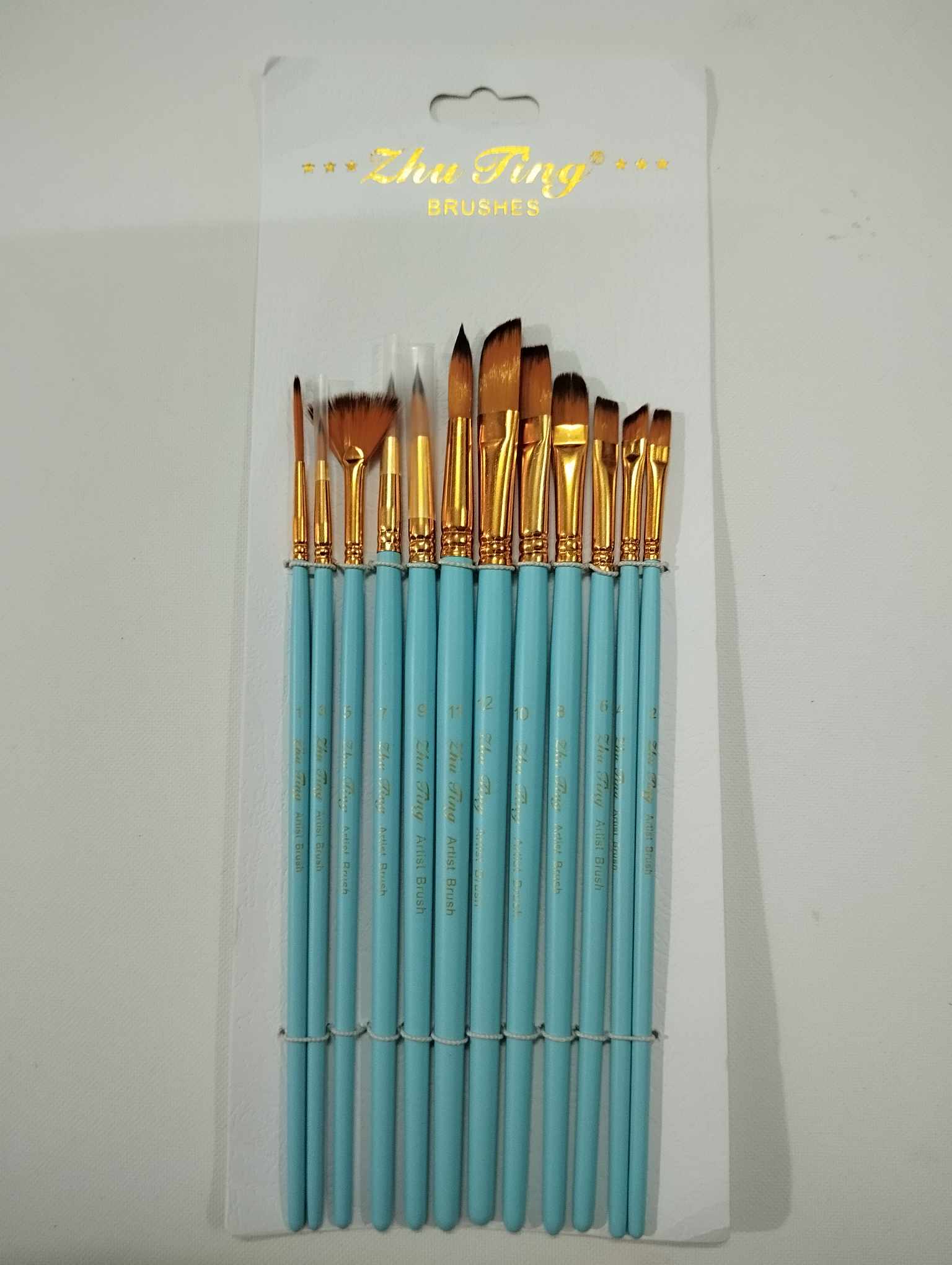 Cọ vẽ ZhuTing theo bộ 12 cây