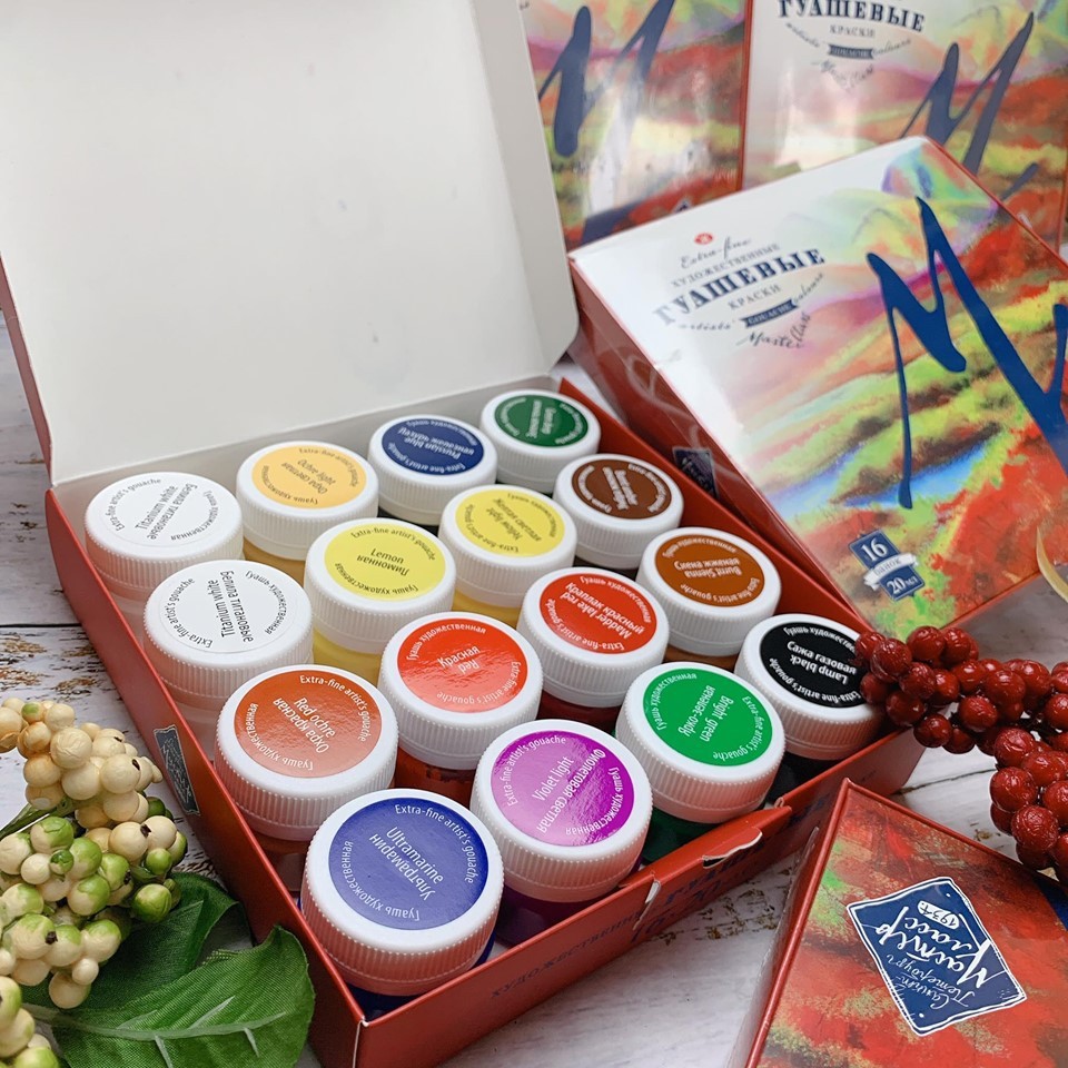 Màu Gouache Masters class -16 màu - Hãng NEVSKAYA PALITRA