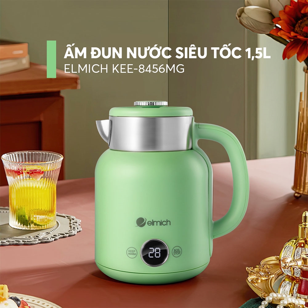 (Chỉ 25-29.06)Ấm đun nước siêu tốc Elmich 1,5L KEE-8456