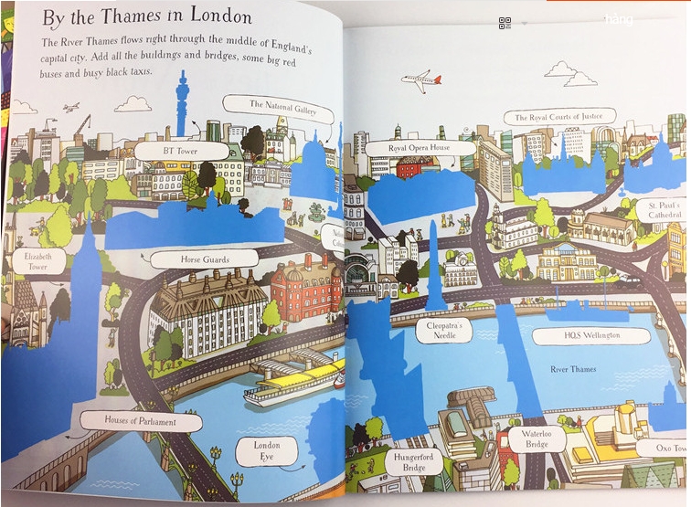 Usborne Sticker Book - Cities of the worlds