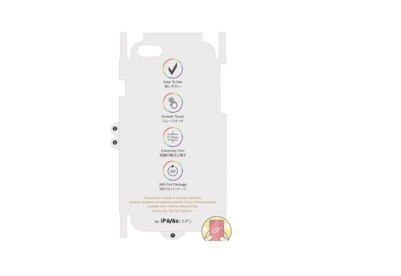 Miếng Dán PPF măt sau full viền cho iPhone 6 plus, 6s plus