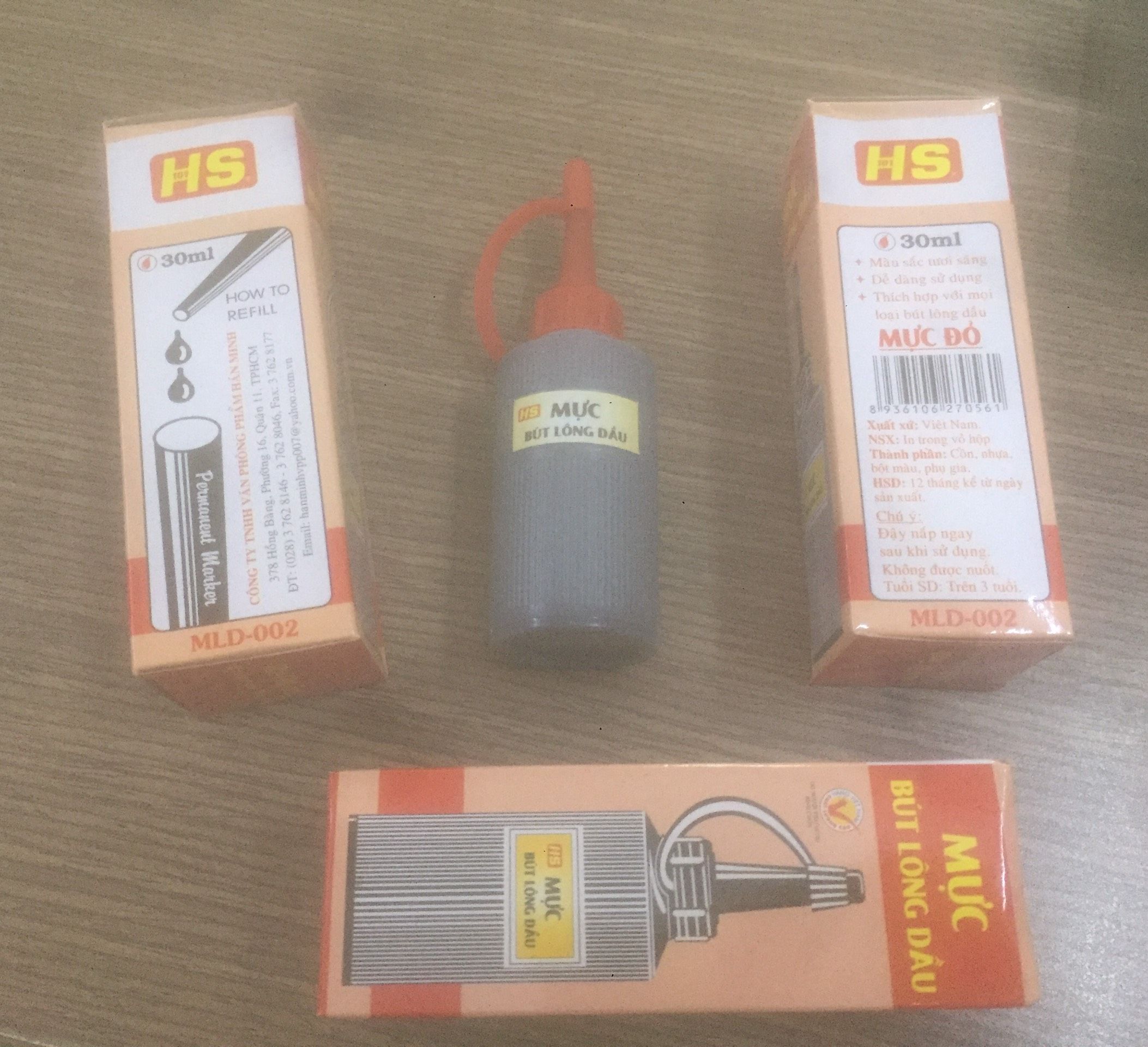 Mực bút lông dầu Hanson MLD-002 30ml