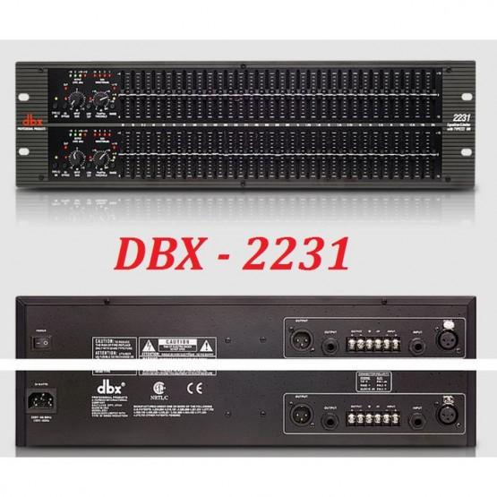 LỌC XÌ EQUALIZER DBX 2231 HÀNG NHẬP LOẠI 1 , 2 nguồn , 24 IC