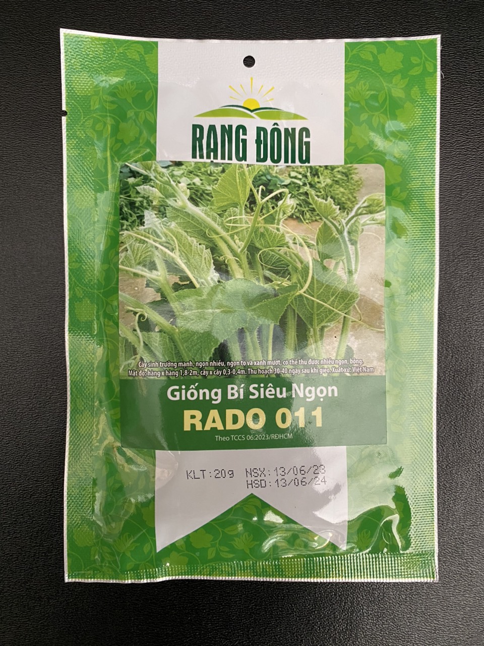 Hạt giống bí siêu ngọn 20g