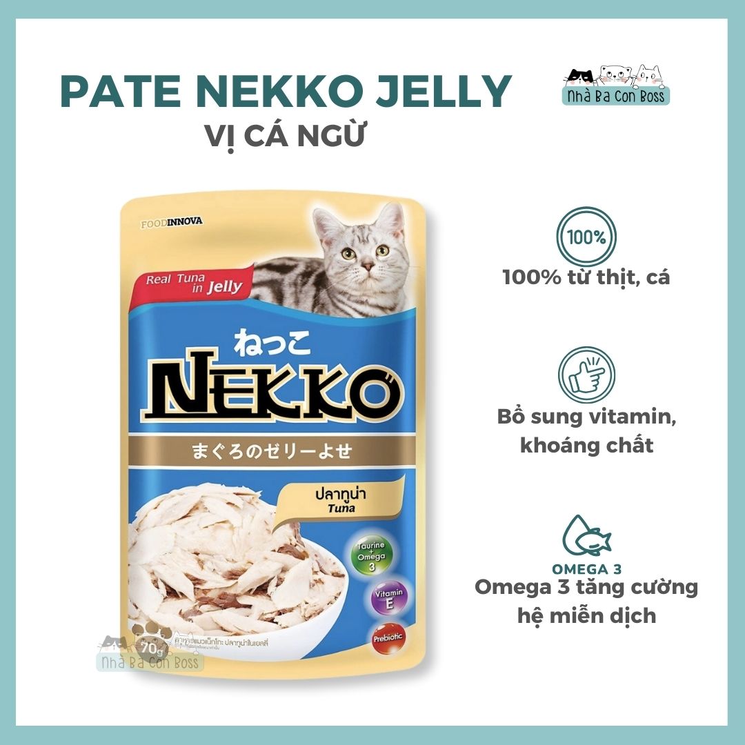 [Gói 70g] Pate Cho Mèo Nekko Jelly