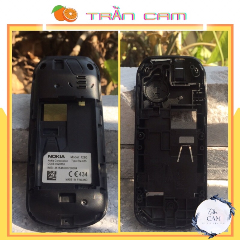 Shell kit 1280 (Shell + key + bone) Zin Nokia (liquidation)
