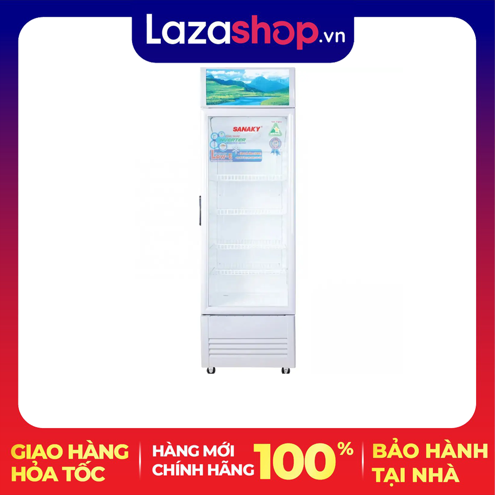 Giao tại HCM Tủ mát Sanaky Inverter VH-408K3L - Low-E 340 Lít