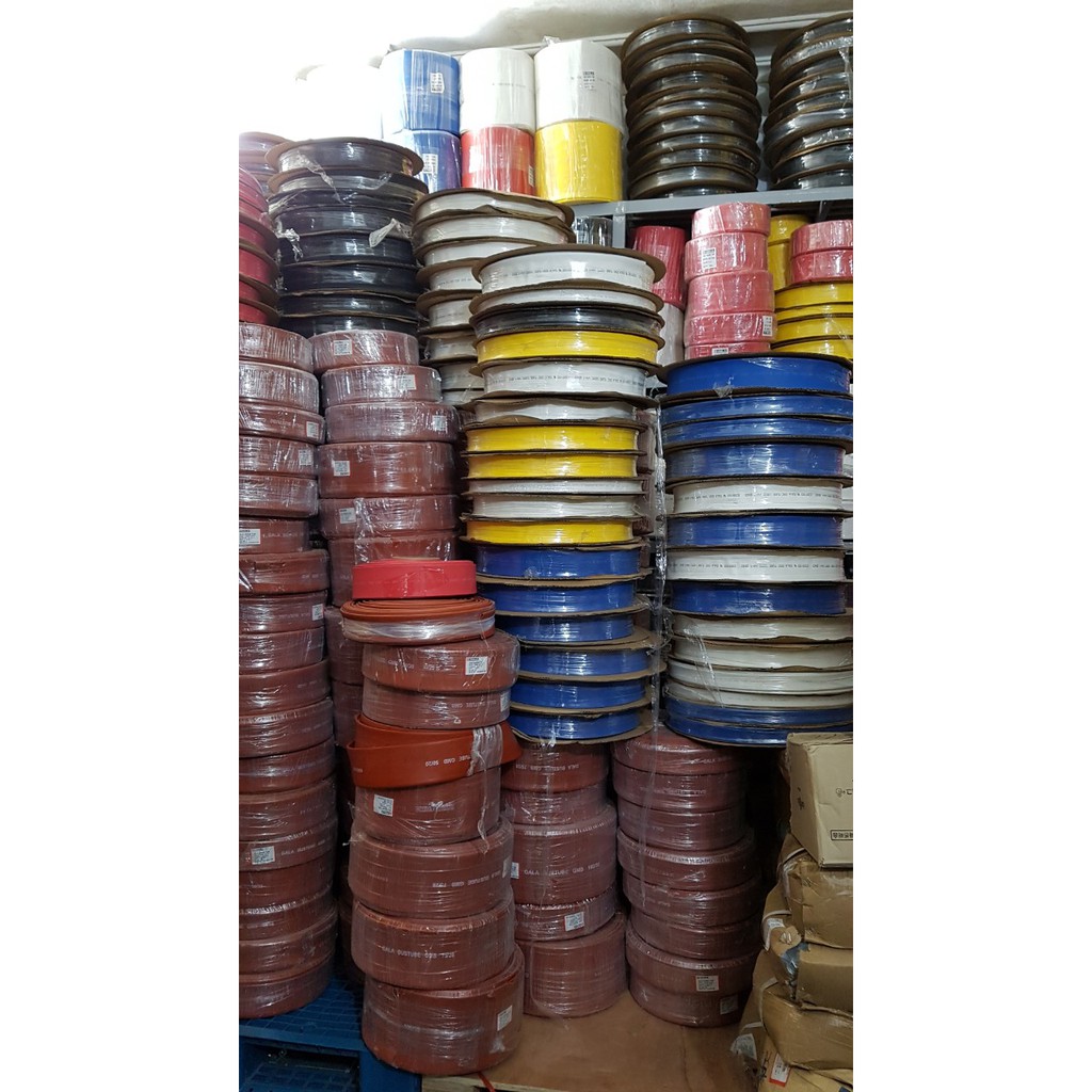 ống co nhiệt phi 2 phi 3 phi 4 phi 6 phi 8 phi 10 phi 12  màu đen (1m/túi)