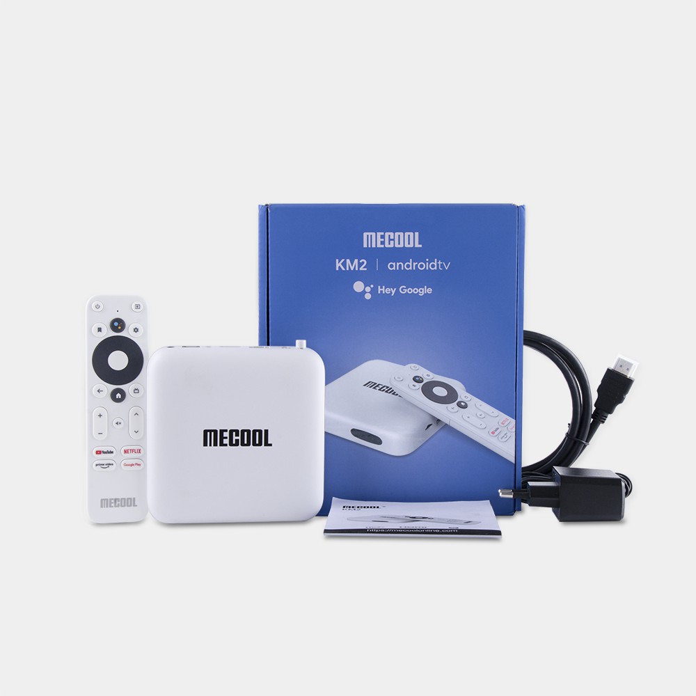 Android TV Box Mecool KM2 - ATV 10 - NETFIX 4K - Dolby Audio - Google Chromecast