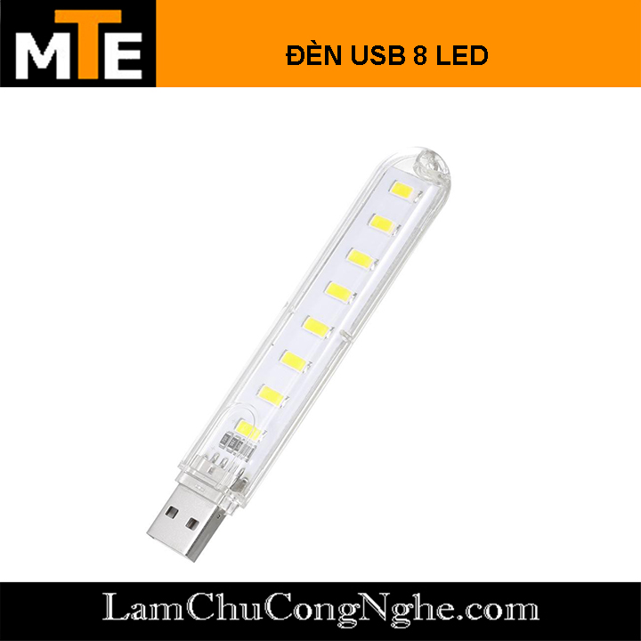 Đèn Led Cổng USB - 8 Bóng Siêu Sáng