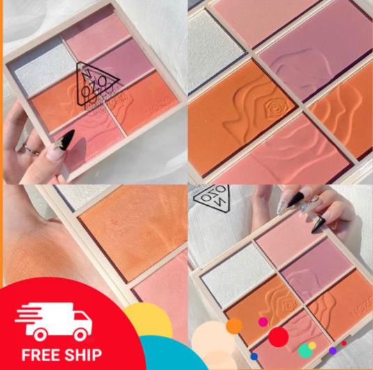 Bảng Phấn Khối/Phấn Má 2 Trong 1 NOZO Siêu Hot