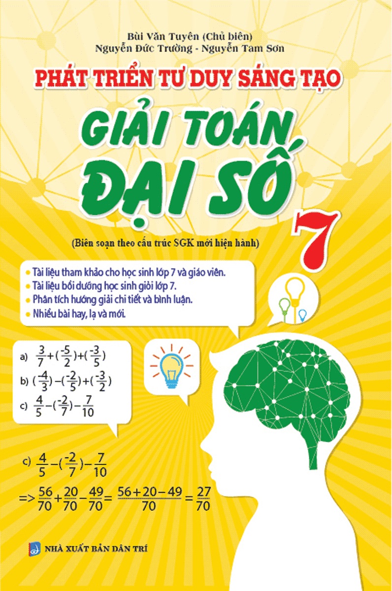 Sách Phát Triển Tư Duy Sáng Tạo Giải Toán Đại Số 7 - Newshop