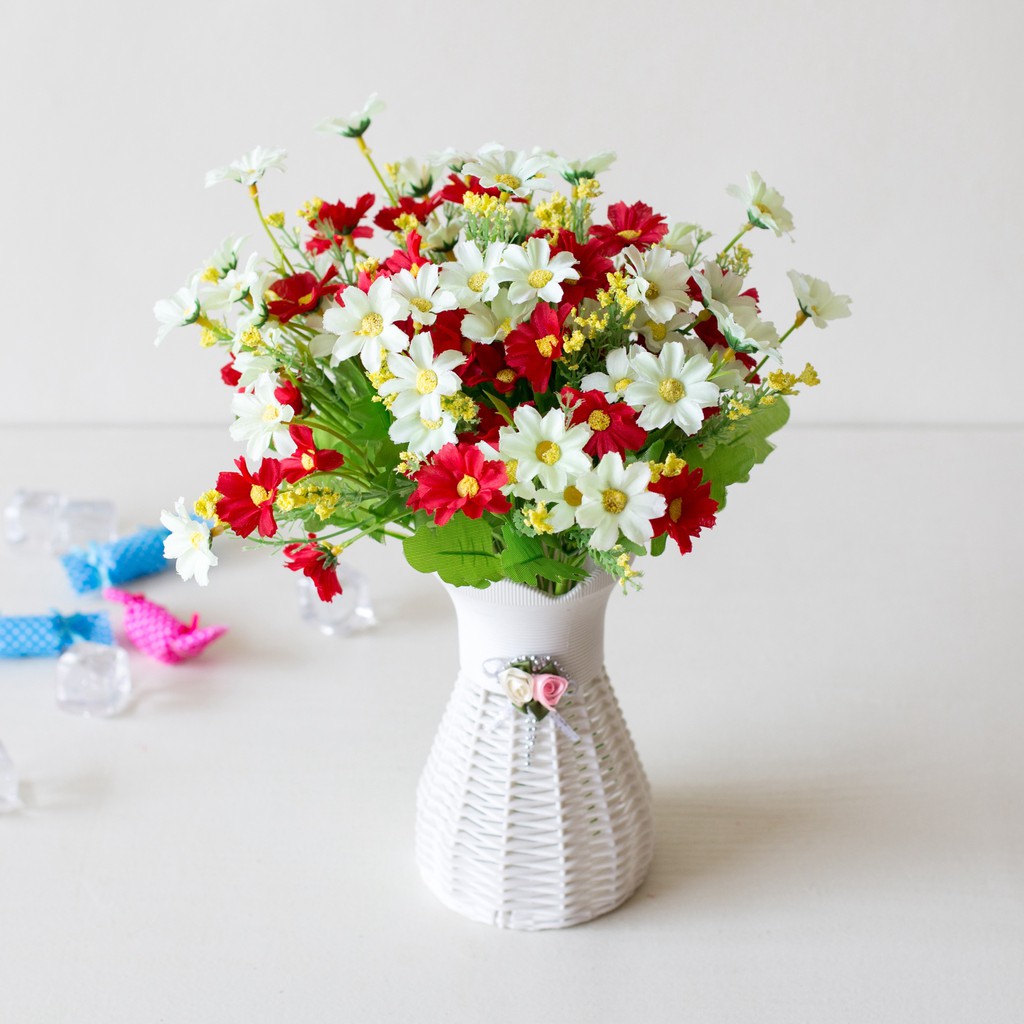 CHÙM HOA CÁNH BƯỚM 25-30 HOA VẢI LỤA LIZ57