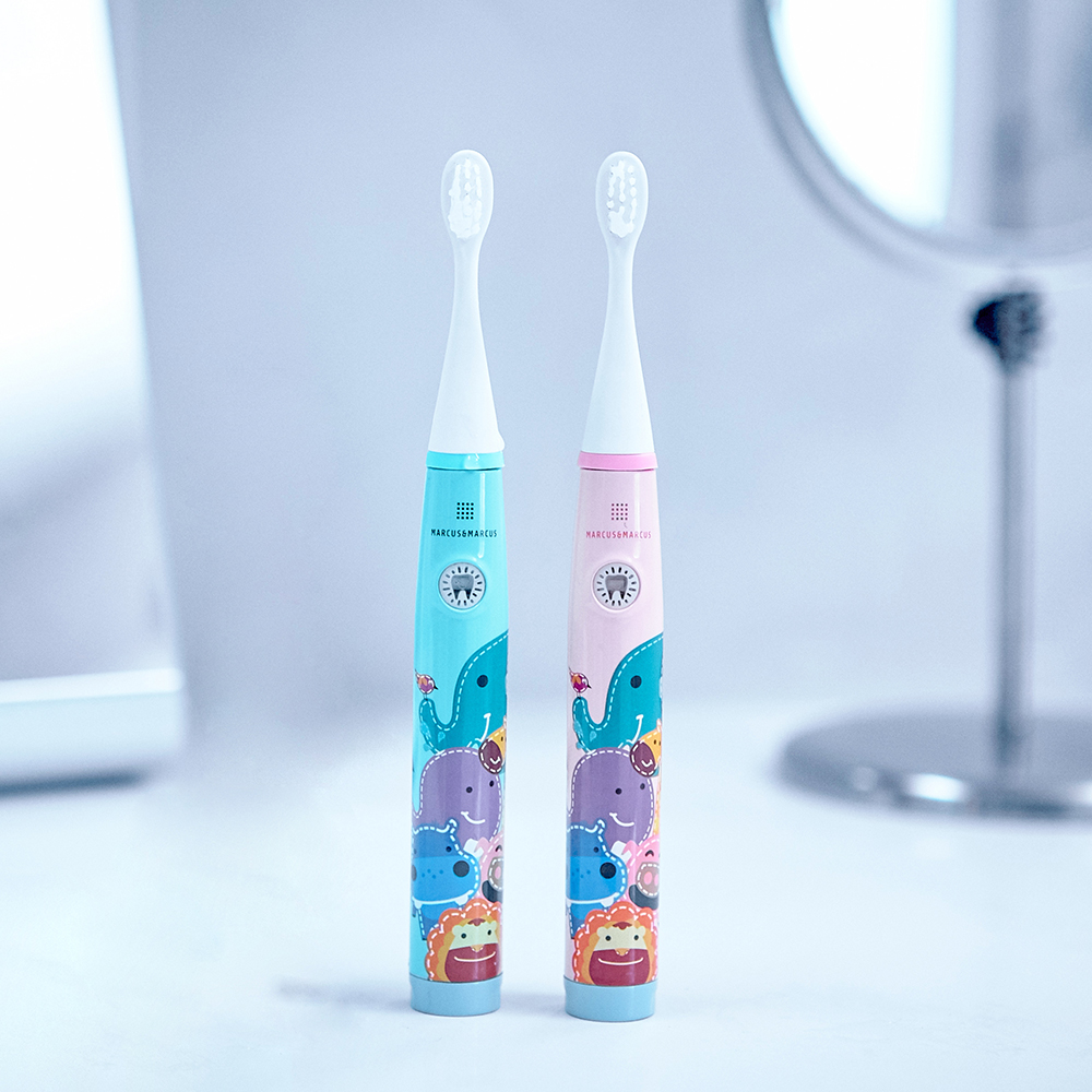 Bàn Chải Đánh Răng Chạy Pin Marcus & Marcus Cho Bé, Từ 3 Tuổi - Hồng