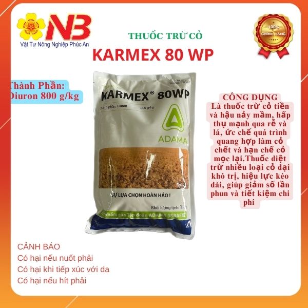 Thuốc trừ cỏ Karmex 80WP- 1Kg - Adama- trừ cỏ tiền và hậu nảy mầm