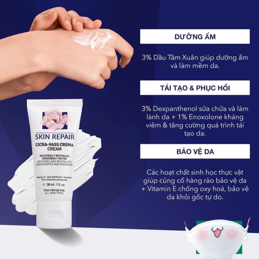 Kem dưỡng B5 phục hồi Martiderm Cicra Vass