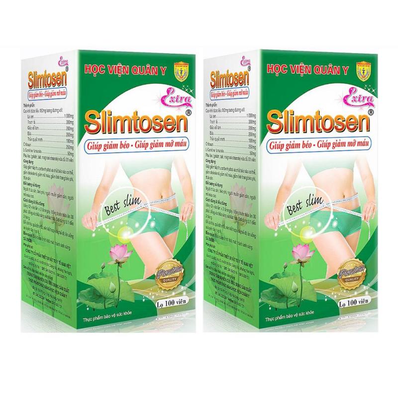 Combo 2 hộp Slimtosen Extra HVQY giảm béo hộp 100 viên x2 cao cấp